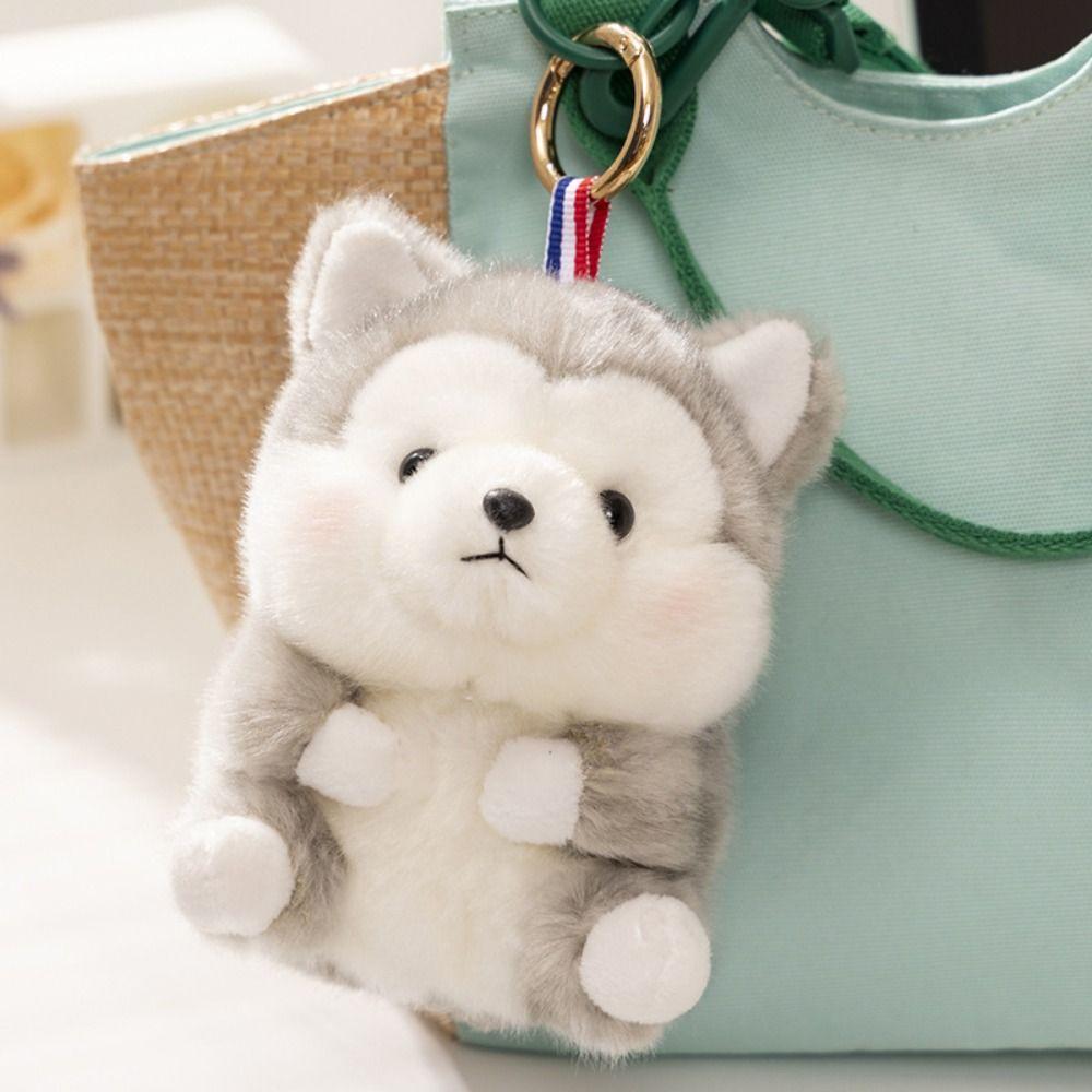 Hamster Pig Cow Plush Keychain Elephant Pig Rabbit Doll Plush Keyring Schoolbag Ornaments