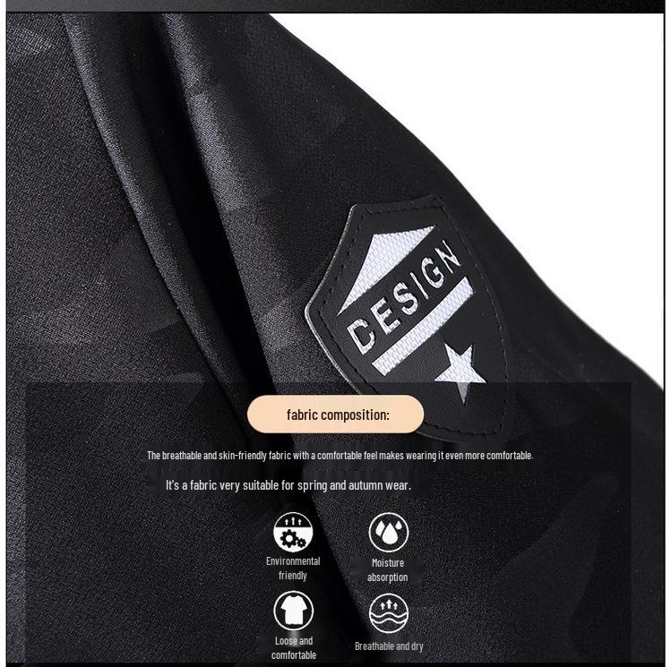 Męska Kurtka Kamuflażowa Plus Size z Odpinanym Kapturem - Wiosna/Jesień 2020.