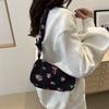 Stylish Black White Pink Blue Small Shoulder Bag For Women 2024 Trendy Japanese Aesthetic Design