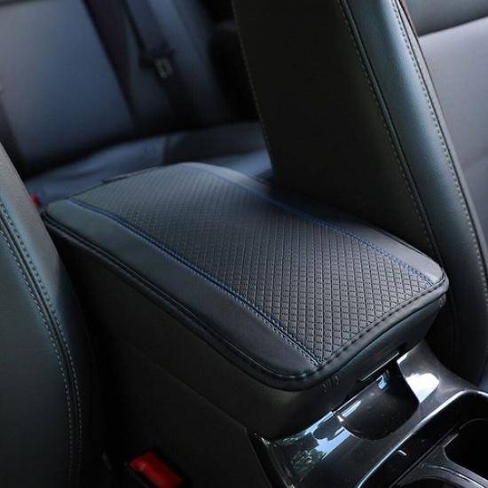 Leather Car Armrest Cushion Cover Universal Center Console Box Pad Protector