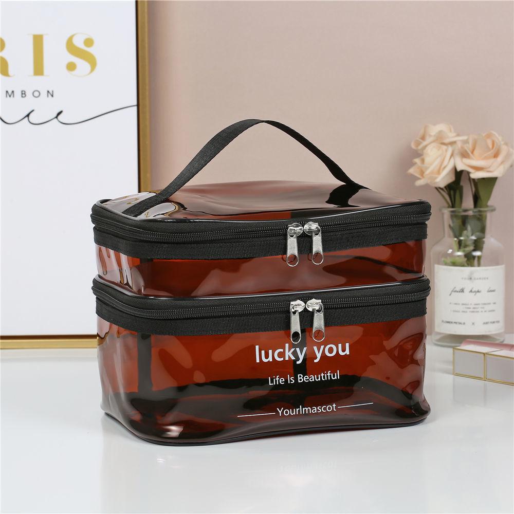 

Women s Large Capacity Waterproof Cosmetic Travel Bag - Transparent and Portable Toiletry Organizer