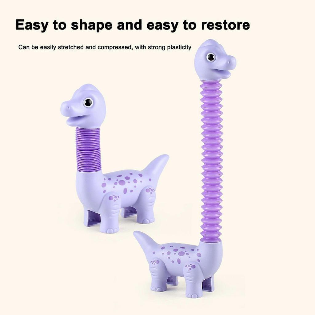 9pcs LED Pop Tubes Set, Mixed Animal Pop Tube Sensory Fidget Toy for Kids & Adults Stress Relief