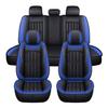 11PCS 5 Seats Car Seat Covers Automobiles Seat Covers Protector Cushion Deluxe PU Leather Front+Rear Full Set SUV Truck