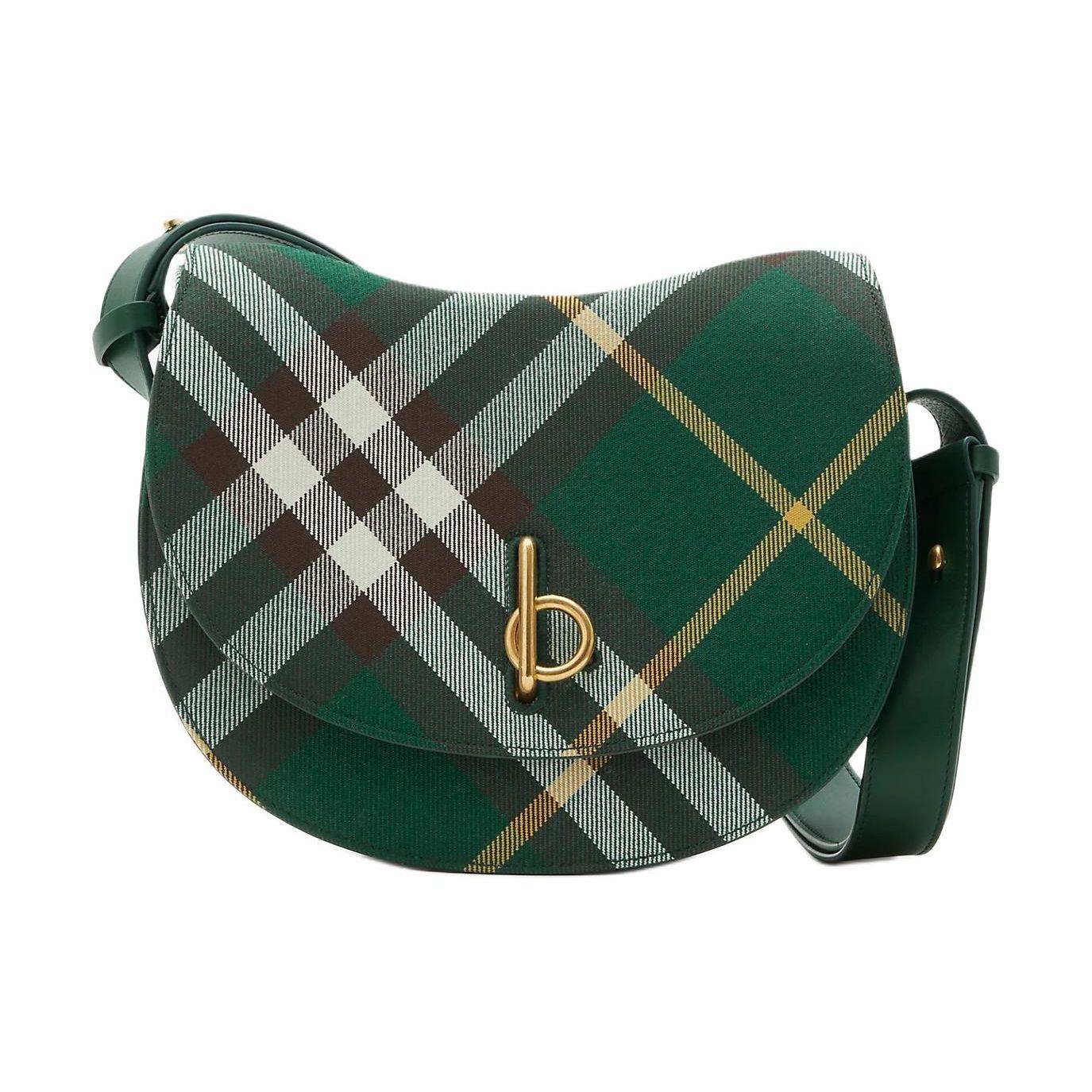 

Burberry Rocking Horse Adjustable Shoulder Strap B-Shaped Closure Polyester Handheld Crossbody Shoulder Bag Women bags Ivy-Green 80813511 Basic Set (Bag+Dust Bag)