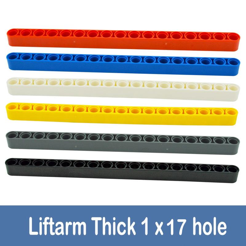 1x17 Thick Hole Arm Liftarm Assembles Particles Car Robot Educatinoal Building Blocks DIY Technical Construction Toys