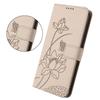 Applicable To Transsion HOT 60 Leather Case Sense 9 Solid Color Lotus Embossed Card Wallet Protective Case Fujitsu