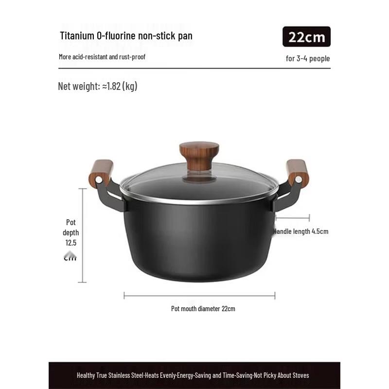 Kobach Titanium Non-stick Wok & Soup Pot Set