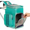 Ventilated Backpack Carrier for Cats and Dogs Travel Veterinarian 27x30x40cm