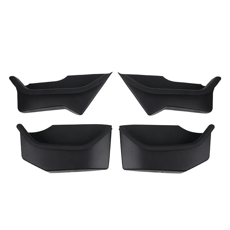 For Tesla Model Y YL Juniper 2025 2026 Door Side Storage Box Fully Covered TPE Front Rear Door Organizer Tray Car Accessories