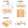 2 In 1 Bird Hanging Bathtub Drawer Design Parrot Shower Box New Food Holder Box  Cage Use