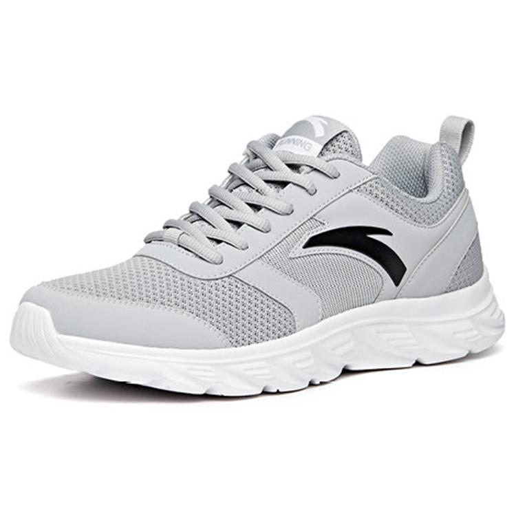 Anta Running Collection Slip Resistant, Abrasion Resistant, Breathable Low top Running Shoes Men's Mist Gray 912035523R-4