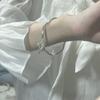 Fashion Bowknot Pendant Open Bracelets For Women Simple Temperament Light Luxury Bangle With Bell Aesthetic Party Jewelry