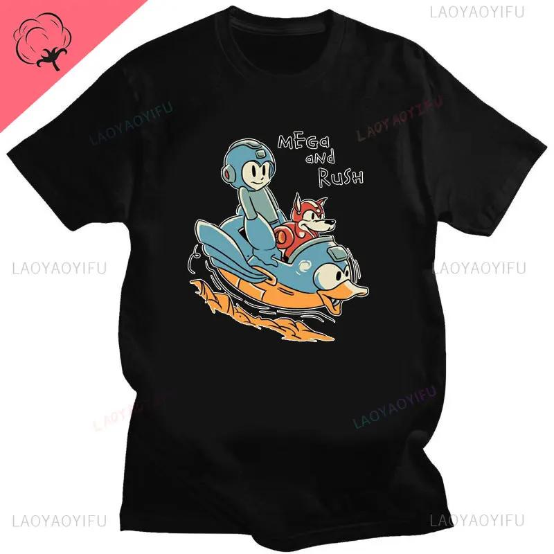 Official Megaman Player Select Men'S T-Shirt Mega Man Video Game Men Printed Tee Fashion Summer Cotton Casual Men'S Gift T Shirt