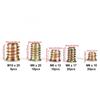 65Pieces Portable M6 Threaded Sleeve Nut Home Accessory For Pine Plywood and Composites Panel Fastening Tool Set