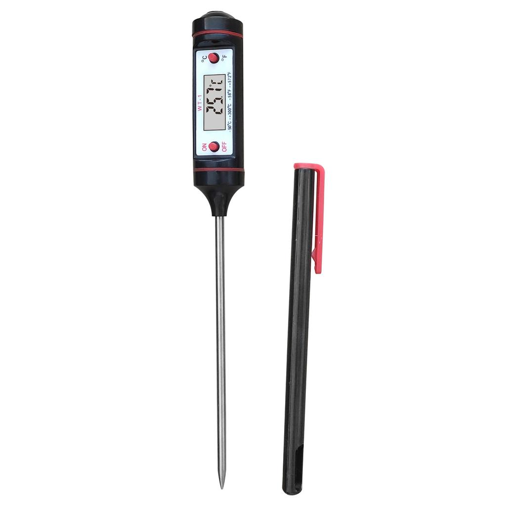 Digital Meat Thermometer ‑50 Degrees C‑300 Degrees C Kitchen BBQ Thermometer for Food with Meat Temp Probe for Cooking