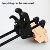 1pc Woodworking Work Bar Mini F Clamp Clip Hard Quick Ratchet Release Clip DIY Carpentry Hand Vise Tool Gadget Woodworking Clamp