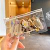 Simple Wild Leopard Seamless Hair Clip Women Acetate Sheet No Bend Bangs Clip Duckbill Clip Hairpins Hair Styling Tool