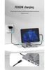 BlueShuo 4K Tablet Docking Station with USB 3.0, Ethernet, Type-C, Audio Splitter, and PD Charging.