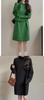 Korean Style High Neck Loose Sweater Dress - Petite Medium Length, Autumn/Winter