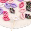 Acrylic Beads Lip Charms Beads For DIY Bracelet Necklace 10Pcs