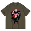 230 Gsm 100% Cotton Jujutsu Kaisen V12 Jujutsu High Print Unisex Heavy Cotton T Shirt
