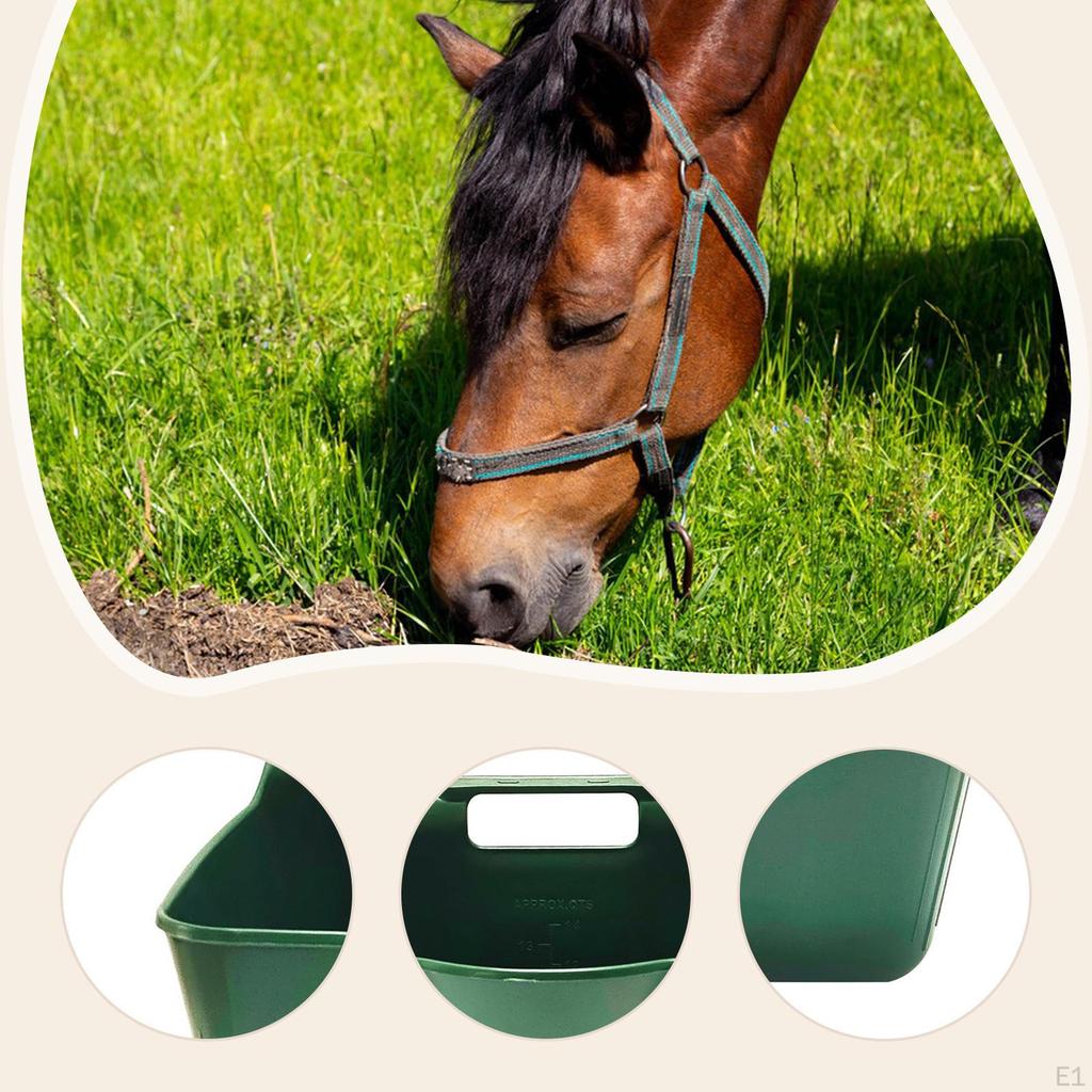 , Lightweight, Reinforced PP Hook-type Hanging Feeder Stall for Horses, Goats, And Dogs, with