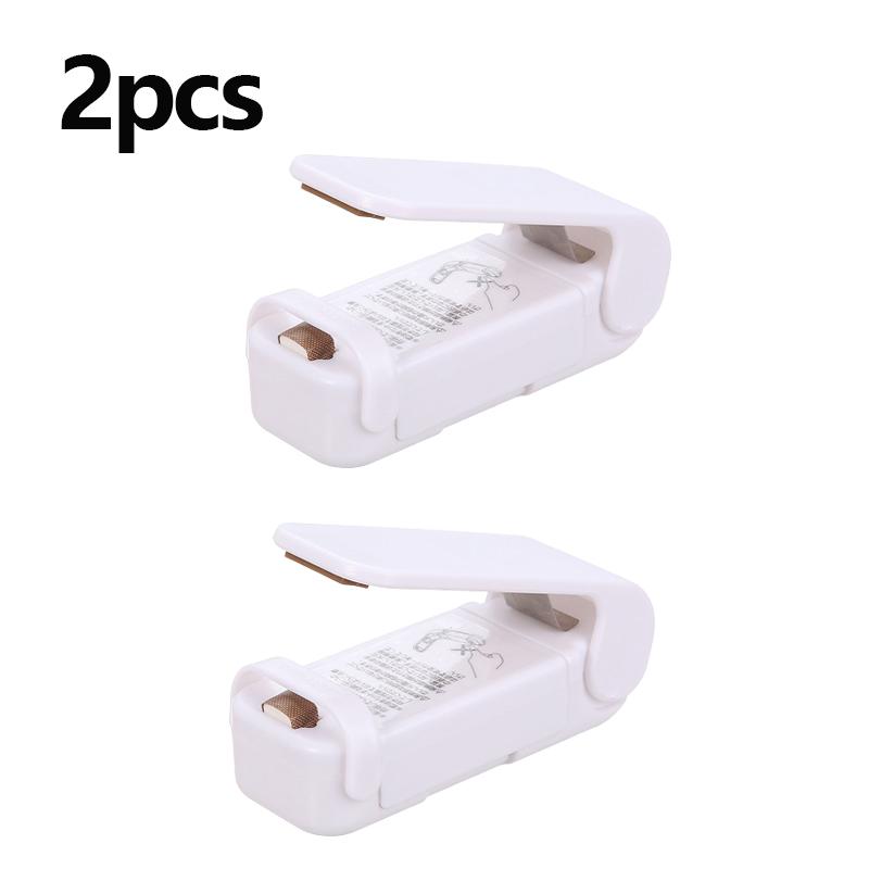 1/2pcs Mini Heat Bag Sealing Machine Package Sealer Bags Thermal Plastic Food Bag Closure Portable Sealer Packing Kitchen Accessories