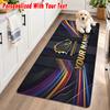 Brisbane Broncos Custom Name Flannel Rug Kitchen Mat Non Slip Floor Carpet Personalized Home Decor