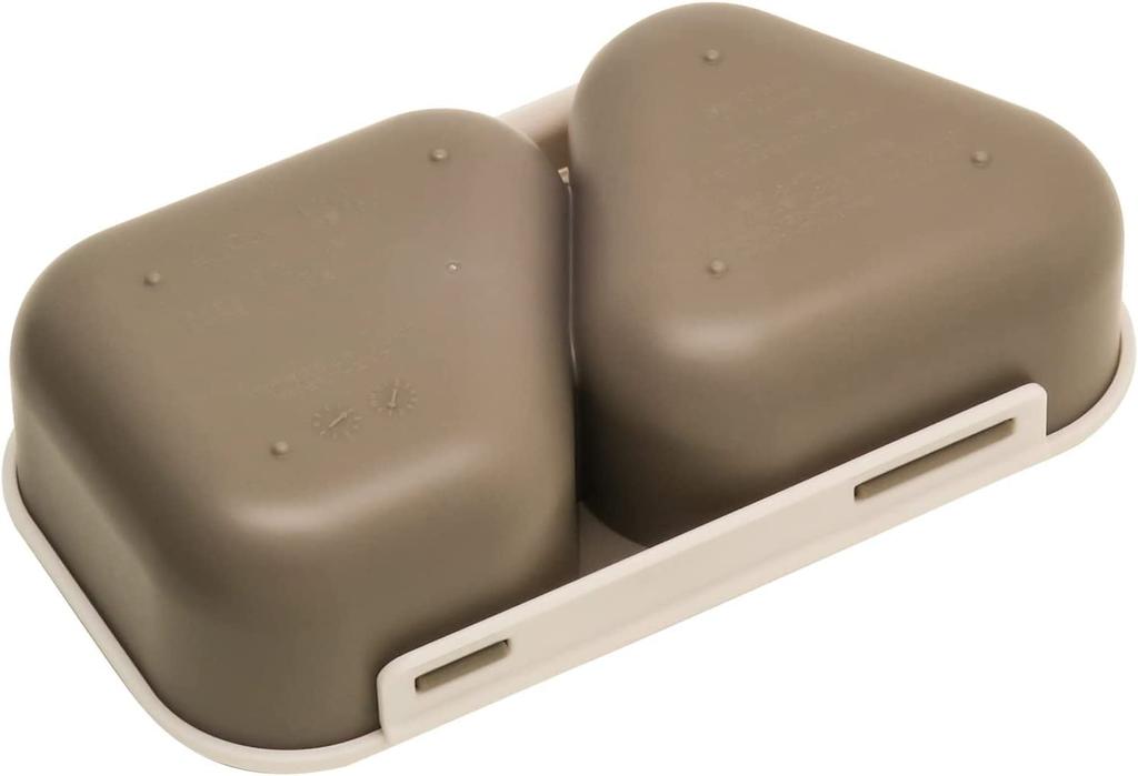 OSK Bento Box Snoopy Lunch Box Set of 2 Onigiri Lunch Safe with Lid Onigiri Case That Can Be Used To Make Onigiri Without Squeezing and Also Holds