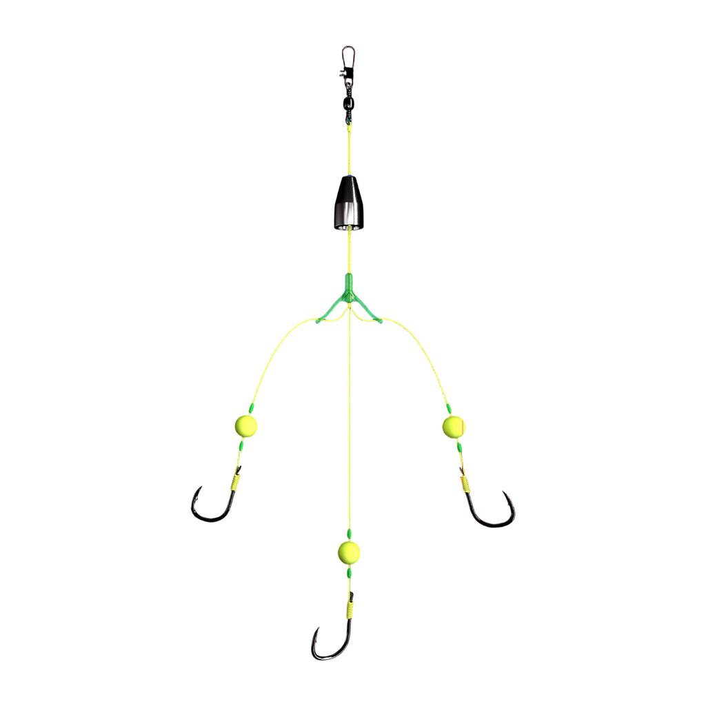 Carp Fishing Hook Ready Make 3 Way Swivels Connectors Triple Hook Fishing Hair Rigs Fishing Accessories Suspension Hook