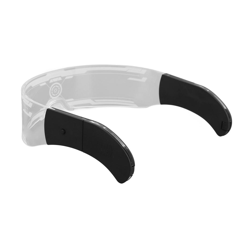 LED Visor Brille Leuchtet 7 Farben 4 Modi Cyberpunk Futuristisch Leuchtend Cosplay für Clubs Weihnachten