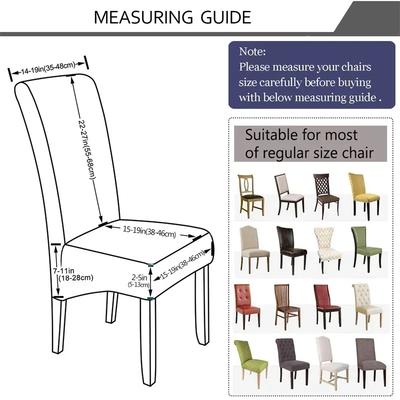 Strench Dining Chair Covers Jacquard High Back Chairs Cover Seat Case Solid Color Elastic Chair Slipcovers Hotel Wedding Decor