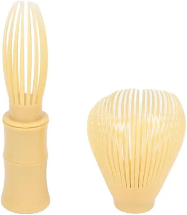 

Matcha Green Tea Brushes Traditional Matcha Whisk Reusable Resin Matcha Whisk Chasen Dishwasher Safe Matcha Stirrer світло-жовтого кольору