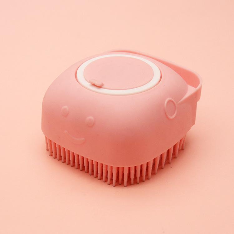 Silicone Portable Bath Brush for Pets & Humans: Shampoo, Clean, and Massage