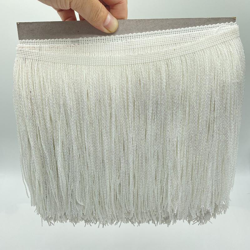 20Cm Gold Nylon Row Beard Latin Dance Dress Decorative Diy Dress Fringed Lace Clothing Accessories