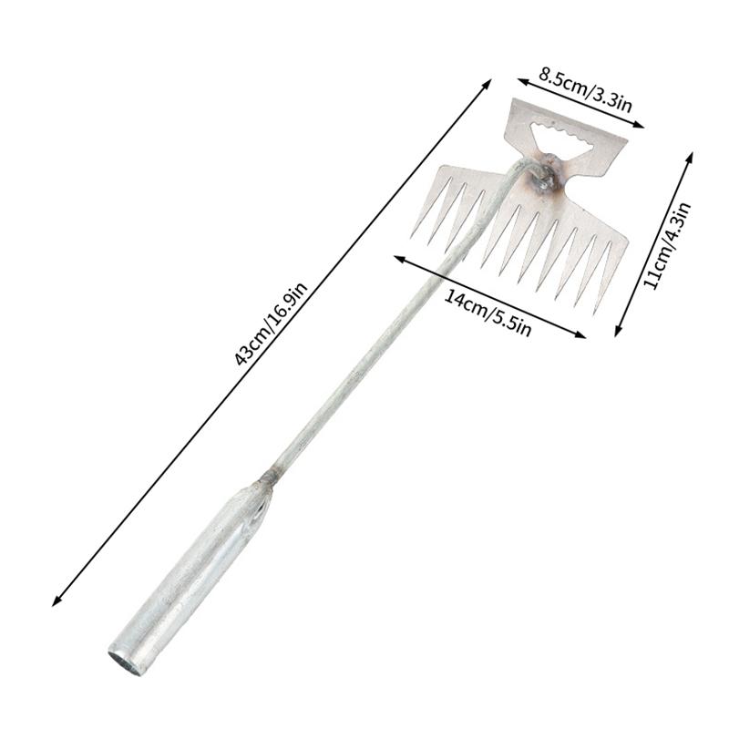 2-In-1 Gardening Hand Weeder Tool Puller Shovel Hand Weed Remover 4/5/6/11 Tooth For Garden Lawn Yard Hand Gardening Loose Soil