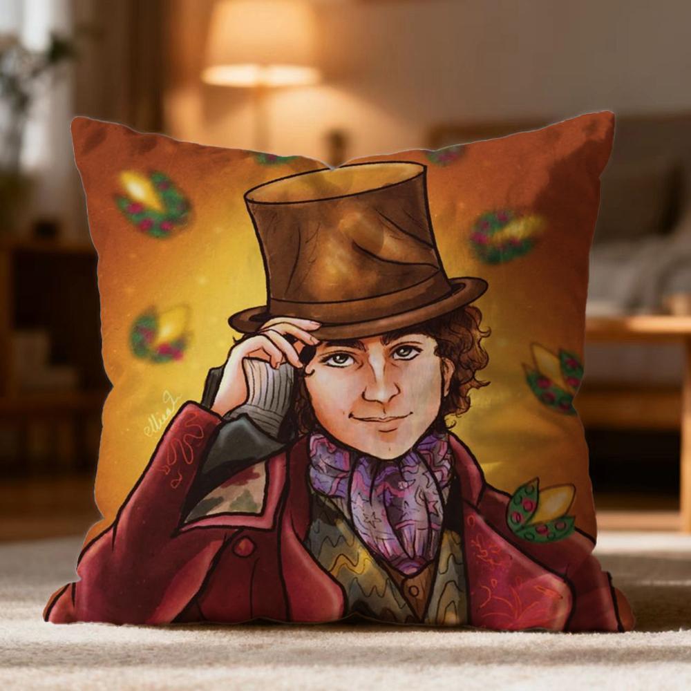 Hot WWonkaed Cushion Cover Soft Washable Pillow Case Multi-Scene for Couch Bed Travel Office Use