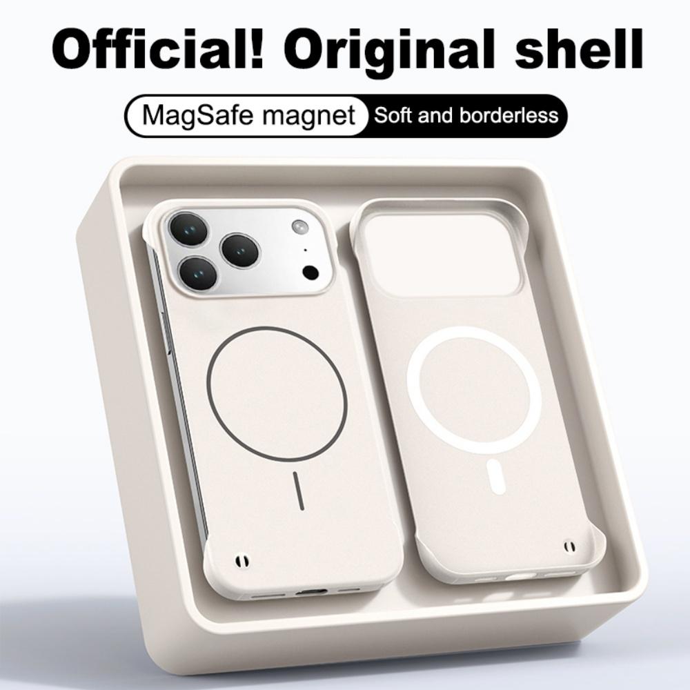 For Magsafe Ultrathin Frameless Magnetic Phone Case for iPhone 17 16 Pro 15 14 Plus 13 12 11 Pro Max Air PC Funda Cases