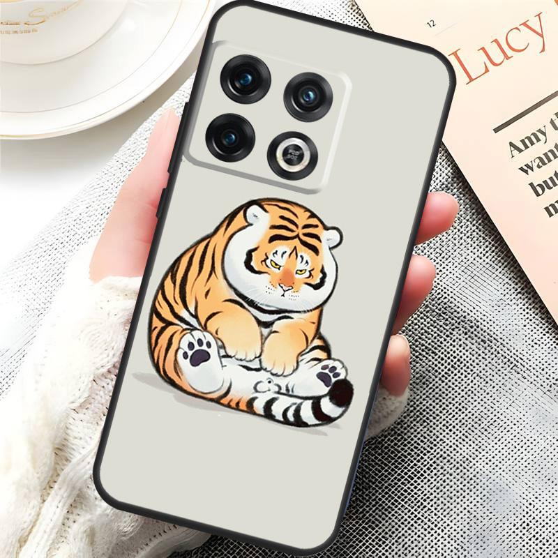 

fat tiger Cartoon Funny Cover For OnePlus 13R 15 13 13T 12 12R 10T 11 10 Pro OnePlus Nord 5 CE 3 4 Lite N20 N30 Case OnePlus Nord 2