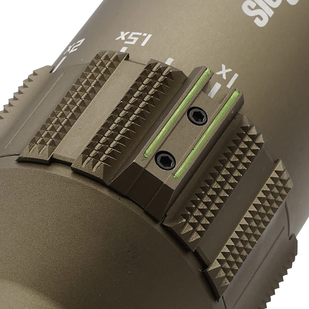 Evolution Gear Variable First Focal Plane Replica Scope for the SIG TANGO 6T DVO Short 6x Super 6068 Aluminum Dark Earth Tan Color (FFP) 1-6X24mm