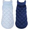 2Pcs Pet Warm Vest Dog Vest Winter Wear Decorative Pet Apparel Comfortable Daily Outdoor Cozy Dog Clothes Costumes for Dogs