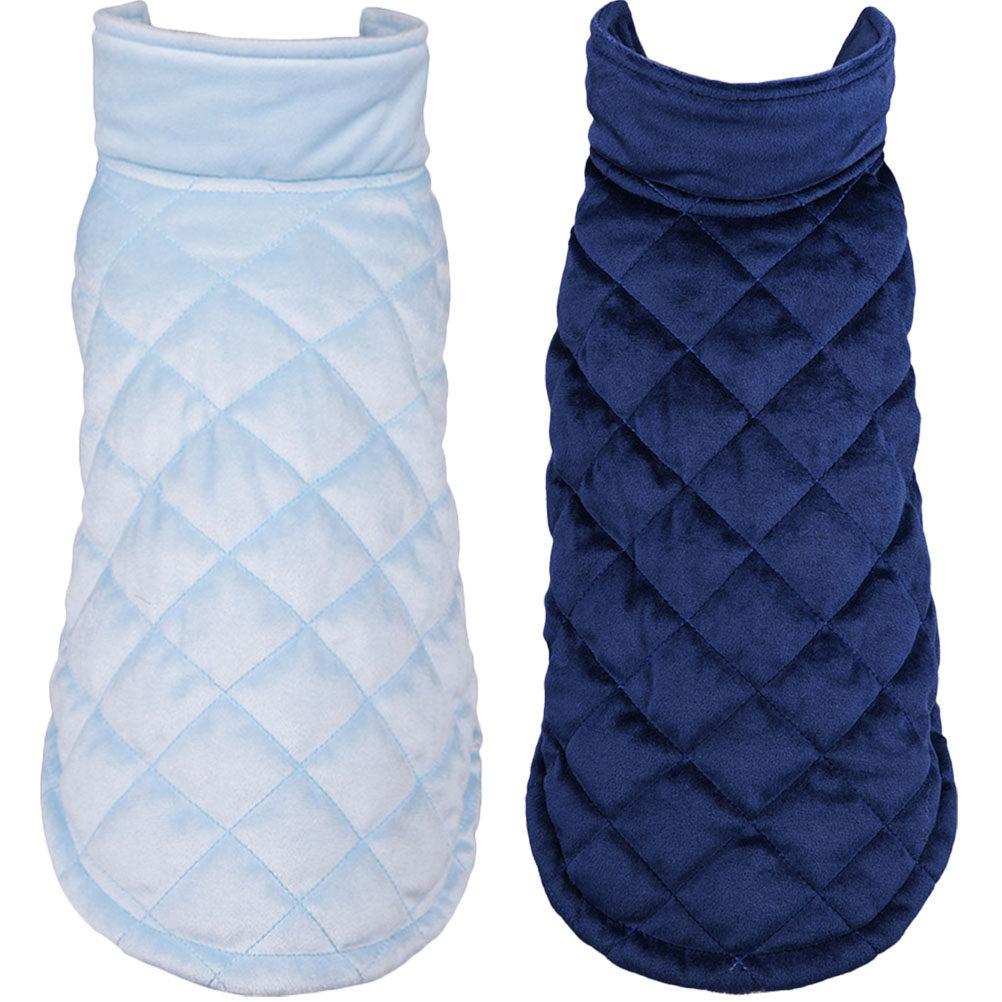 2Pcs Pet Warm Vest Dog Vest Winter Wear Decorative Pet Apparel Comfortable Daily Outdoor Cozy Dog Clothes Costumes for Dogs