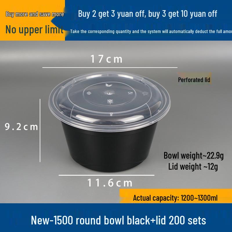 Doppelschichtige Takeaway-Box für Nudeln und Suppe - Nass-/Trocken-Trennung