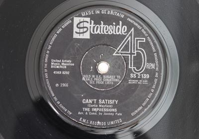 7inch Record IMPRESSIONS - Can't Satisfy / You've Been Cheatin SS2139 STATESIDE 1969 UK Soul/Funk Used