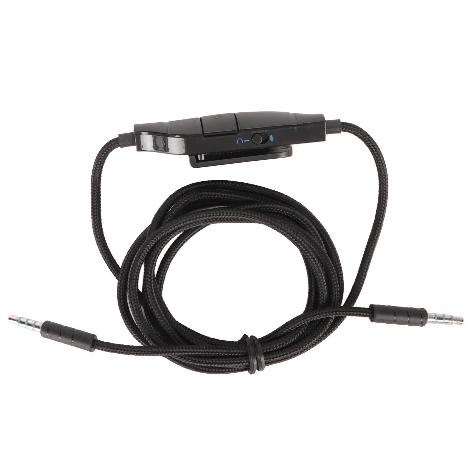 

Headphone Sound Cable 3.5mm Gaming Headset Aux Cord with Inline Mic Mute Volume Control for Logitech G633 G933 G935 G635