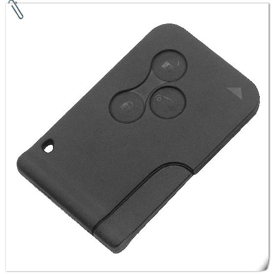 Jingyuqin 5pcs 3 Button 433Mhz ID46 PCF7947 Chip & Insert Small Blade Remote Smart Key Card for Renault Megane Scenic Grand