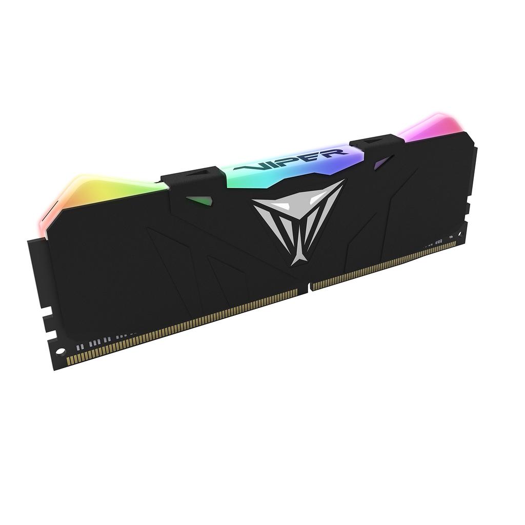 Patriot Memory Viper RGB Series DDR4 3000MHz 16GB Kit x Desktop Memory with Black PVR416G300C5K PC4-24000 (2 8GB) Heatsink,
