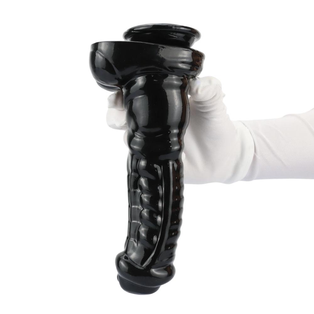 Alien Black Horse Diao: Large Thick Anal Plug Masturbator for Men and Women