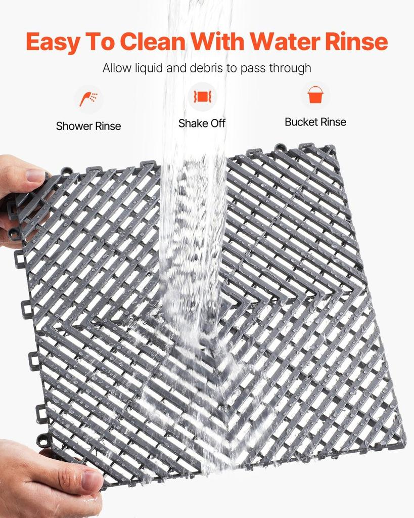Drainage Mat Drainage Floor Mat 12” X 12” Modular Interlocking Cushion