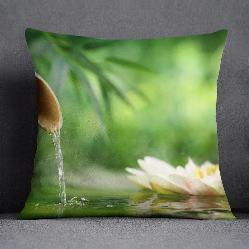 Bamboo Forest Pattern Series Pillow Gift Home Office Decoration Bedroom Sofa Car Cushion Cover Case